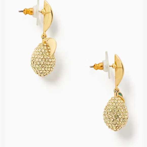 NWT Kate Spade Picnic Perfect Lemon dangle earrings - Picture 3 of 4